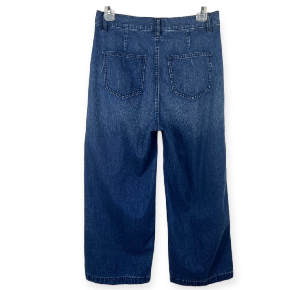 J. Crew Rayner Wide Leg Crop Jeans Cotton 4 Pocket - Picture 3 of 7